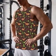thumbnail image 5 of KLL Fox In Forest Print Men's Muscle Gym Workout Stringer Tank Tops Bodybuilding Fitness T-Shirts Tank Tops Men-XX-Large, 5 of 7