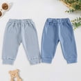 thumbnail image 2 of dmqupv Sweatpants Boy Teen Baby Unisex Knit Jogger Pants 2 Pack Baby Sweatpants Soft Cotton Bottoms Blue,Size for 0-6 Months, 2 of 8