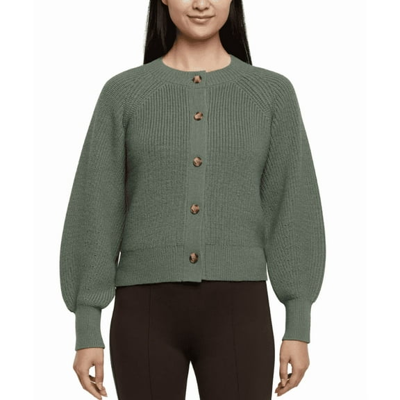 Banana Republic Women's Button Front Cardigan Green Medium