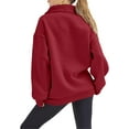 thumbnail image 2 of Womens Oversized Sweatshirts Hoodies Half Zip Pullover Fall  Outfits 2023  Clothes, Womens Sweatshirts Half Zip Cropped Pullover Fleece Quarter Zipper Hoodies Fall outfits Clothes, 2 of 6