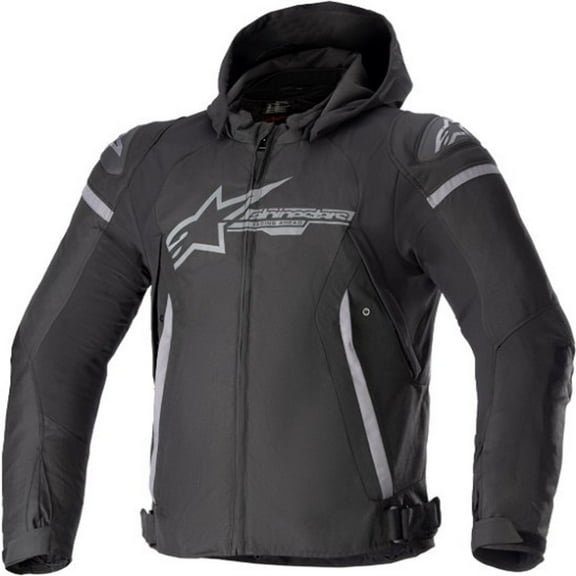Alpinestars Zaca Waterproof Men's Street Motorcycle Jackets - Black/Gray / 2X-Large