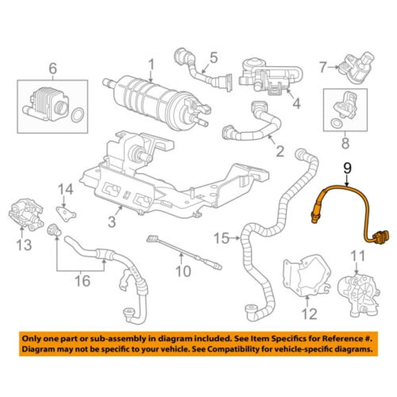 Cadillac GM OEM 2016 ELR 1.4L-L4 EMISSION SYSTEM-Upper Oxygen Snsr 55584585