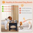 thumbnail image 3 of Marchul Elevated Dog Bowls, 4 Height Adjustable Raised Dog Bowls with 2 Stainless Steel, Non-Slip Dog Food and Water Bowl with Stand Adjusts to 3.5”,9.05”,10.6”,12.2” for Small Medium Large Dog Pets, 3 of 8