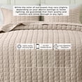 thumbnail image 3 of Gauze Wave Stitched Quilt Set With Shams - Great Bay Home (Twin / Twin XL, Bone), 3 of 6