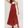 thumbnail image 2 of utcoco Women's Summer Laced Bib Overall Dress Adjustable Straps Sleeveless Maxi Dress, 2 of 4
