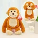 thumbnail image 5 of Peluche de 35 cm, bonito y divertido gato, rana, dinosaurio, Shiba Inu, conejo, mono, pato, para niños, amigos, muñeco de decoración con almohada, 5 of 5
