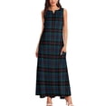 thumbnail image 2 of Daly Tartan Pattern Irish Plaid Long Dress dress women elegant luxury beach outfits for women Dress, 2 of 6
