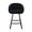 Black - Set of 1, variant on Zesthouse Swivel Counter Height Bar Stools Set of 1, 26.4" Counter Height Sherpa Upholstered Barstools with Barrel Back and Arms, Modern Counter Stool for Pub Kitchen Island, Black