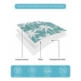 thumbnail image 5 of Quilts Full Size Bedding Set, Teal Palm Tree Summer Lightweight Quilted Comforter, Beach Tropical Botanical Coastal Soft Reversible Bedspread Coverlet with Pillow Covers for All Season, 78" x 90", 5 of 7