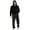 AG558# Black, variant on ZXLBBD Mens Fashion Leisure Soft Home Solid Color Shirt and Pants Pajama Set Home Service Two Piece Set Long Warm Hoodie Pyjamas