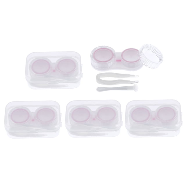5 Unids Portátil Estuche de Almacenamiento para shamjiam Cuidado de la caja de lentes de contacto