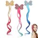 thumbnail image 2 of Here's a refined product description for your **3pcs Glitter Bow Clips with Curly Hair Extensions**:\n\n \n\n✨ **3pcs Glitter Bow Clips with Curly Hair, 2 of 5