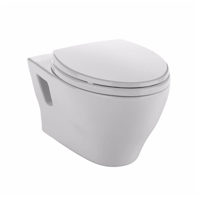 Toto CT418F-01 Aquia Wall-Hung Toilet Bowl Cotton White 