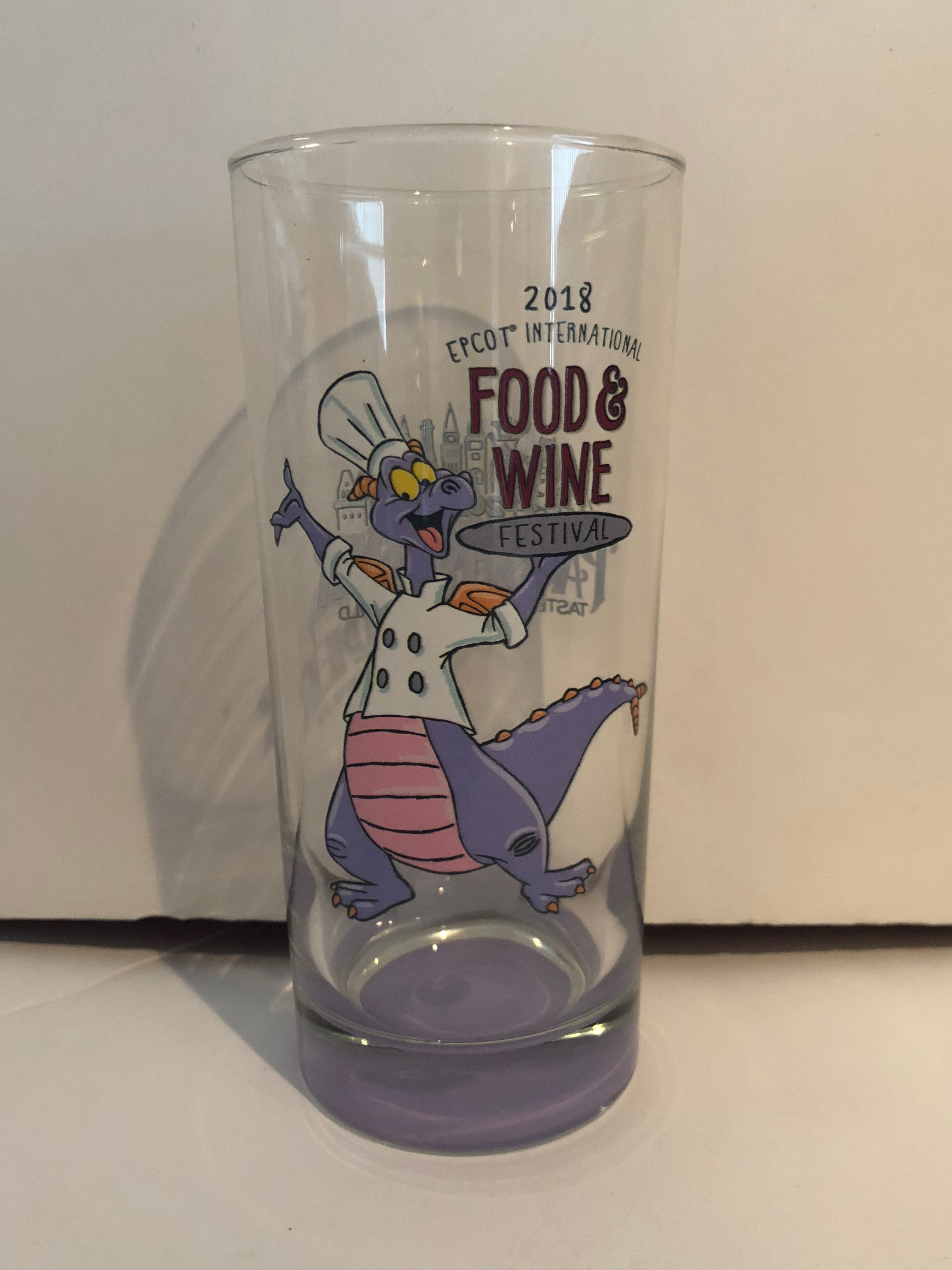 2018 Run Disney Marathon Stemmed Wine Glass Every Mile is Magic Blue 2 New 