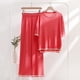 thumbnail image 1 of ICHUANYI ClearanceWomen Summer Pants Printing Short Sleeved Shirt Casual Two Piece Suit(Red, S) ICHUANYI WER20232080503514, 1 of 3