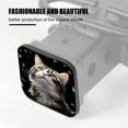 thumbnail image 3 of Hitch Cover Fits For 2-Inch Hitch,Cat Looking Up With Butterflies Flying Aroundrubber Trailer Hitch Cover Tube Plug Insert,Car Exterior Accessories, Receiver Tube Hitch Plug, 3 of 6