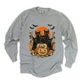 thumbnail image 2 of Black Cats Pumpkin Vintage - Womens Garment Dyed Long Sleeve, 2 of 10
