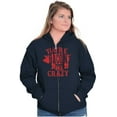 thumbnail image 4 of You're Bacon Me Crazy Meat Lover Unisex Fleece Graphic Zip Up Hoodie Brisco Brands 4X, 4 of 5