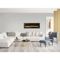 thumbnail image 6 of Cambridge 60 In. Electric Wall Mounted Fireplace Heater in Black, CAM60WMEF-1BLK, 6 of 16