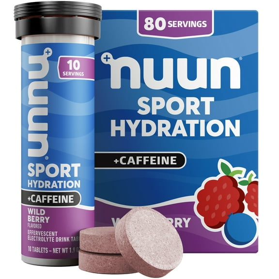 Nuun Sport 8-Pack Wild Berry   Caffeine