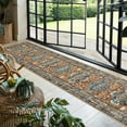 thumbnail image 6 of Yamaziot 2'x10' Boho Runner Rug for Hallway, Extre Long Laundry Room Rug, Farmhouse Kitchen Rug, Non-Shedding Mat for Bedroom, Living Room, Dining Room, 6 of 6