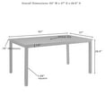 thumbnail image 4 of Chambers 7Pc Outdoor Metal Dining Set Creme/Matte Black - Table & 6 Chairs, 4 of 17