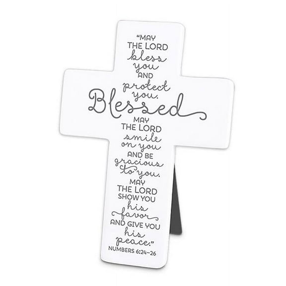 LCP 11943 6.25 in. Blessed Baby Resin Tabletop Cross