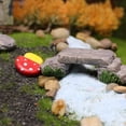 thumbnail image 4 of REOFLYUP 1 Ensemble de Pierres de Pas Champignon en Résine Grise Décorative pour Jardin, 4 of 8