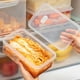 thumbnail image 5 of Caja de almacenamiento de kimchi de gran capacidad para cocina | Recipiente hermético de plástico de grado alimenticio con tapa de 1650 ml | Transparente, blanco y amarillo, para conservar verduras, 5 of 6