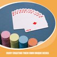 thumbnail image 3 of 2 Sets Blank Diy Poker Cards Single Side Heat Transfer Card For Diy Your Own Paper Playing Card For Leisure And Entertainment, 3 of 9