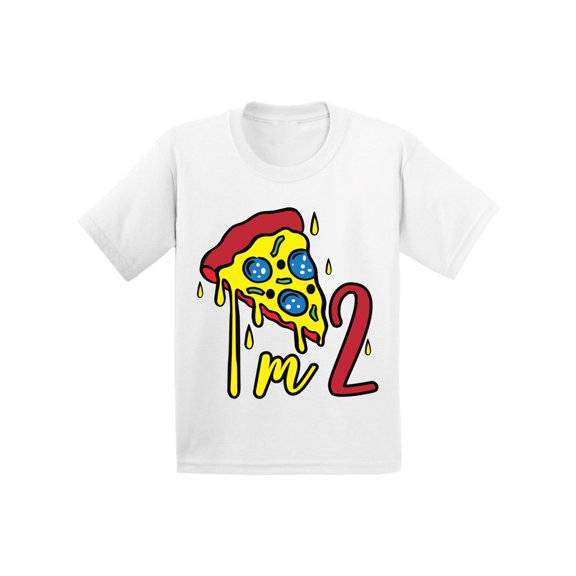2T Birthday T Shirts - Cute Baby Boy Baby Girl Shirt Two Years Old - Pizza Shirt Toddler Outfit