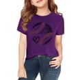 thumbnail image 4 of Kids Girls Baseball Printed Trendy Tees Short Sleeve Crewneck T-Shirts Girls Boys Athletic Shirts Casual Summer Tops, 4 of 6