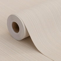 Grasscloth Peel and Stick Wallpaper 20.8"x394" Beige Thick Fabric Textured Linen Classic Faux Grassweave Neutral Removable Wallpaper Vinyl Film Roll for Home Use