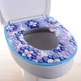 thumbnail image 3 of Estera del asiento del inodoro con estera del inodoro suave y cálida engrosada con cremallera, 3 of 5