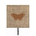 thumbnail image 1 of Butterfly Burlap and Brown Leash Or Key Holder, 1 of 1