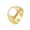 Gold White, variant on Minimalist Square White Shell Ring for Men Women Polished Stainless Steel Band Geometric Simple Jewelry Gold Size 13