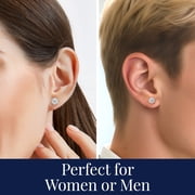 MomentWish 2 Carat Moissanite Solitaire Studs Earrings 925 Sterling Silver Anniversaries Graduation Gift for Women