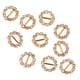 thumbnail image 1 of 10 Piezas Ronda Cintas Cintas Hebillas Deslizadores 5mm Oro, 1 of 9