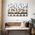 thumbnail image 3 of Elephant Stock Triangle Geometric Patterns Wall Art - Horizontal Canvas Wall Art - Living Room Wall Decor - Abstract Canvas - White And Gray Decor - 45" x 30", 3 of 8