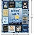 thumbnail image 5 of Gifts for 16 Year Old Boy, 16th Birthday Gifts for Boys, 16 Year Old Boy Birthday Gift Ideas, 16 Year Old Boy Gift, Birthday Gifts for 16 Year Old Boy, 16th Birthday Decorations Blanket 60x50 Inch, 5 of 5