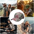 thumbnail image 7 of Floral Baseball Cap, Lightweight Quick-Drying Dad Hat with Sweat Absorption, Hawaiian Floral and Jungle Leaves Print Adjustable Cap for Daily Wear and Gifts, 7 of 7