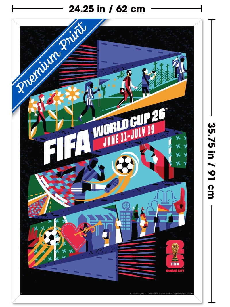 FIFA World Cup 2026 - Kansas City Wall Poster, 22.375