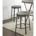 thumbnail image 3 of Bowery Hill Iron Gray Counter Stool Round Footrest 24" Assembled, 3 of 4