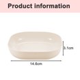 thumbnail image 5 of Vajilla perfecta para toda la familia, para niños y adultos, bandeja de plástico beige profunda para acampar, pasta y fruta, 5 of 5