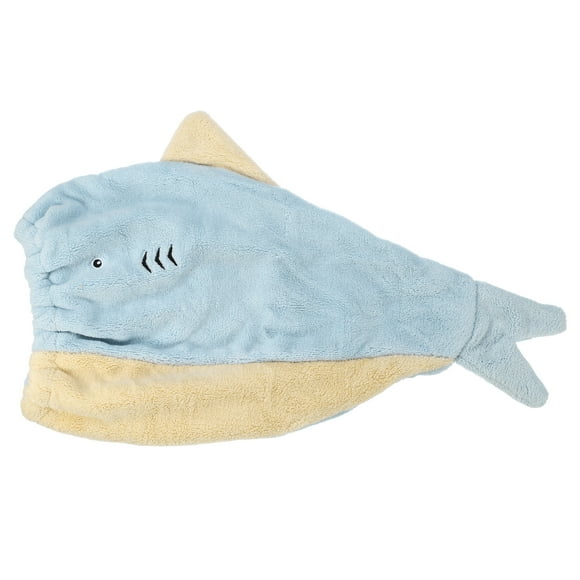 Unique Bargains Children Hair Drying Towel Dry Cap Towel Cap Quick Drying Lightweight Strong Absorbent Blue Beige