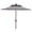 Navy/White, variant on Safavieh Iris Fashion Line 9ft Metal Double Top Market Umbrella in Black/White