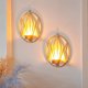 thumbnail image 3 of Candelabro de vela de pared de 2 uds para vela de pilar pequeño, portavelas de Metal decoraciones de pared para baño Patio decoración de sala de estar Ormromra 223338-3, 3 of 8