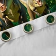 thumbnail image 4 of Erosebridal 3D Tyrannosaurus Rex Curtains Pack of 2 (42x84 Each) for Kids, Green Jungle Leaves Curtains Blackout, 4 of 6