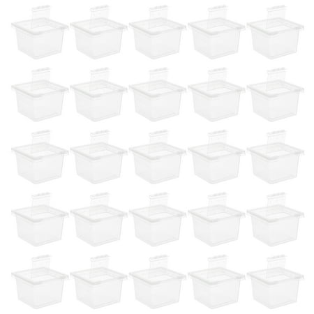 

NUOLUX 100Pcs Reptile Breeding Boxes Transparent Feeding Boxes Insect Cage Tank