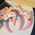 thumbnail image 3 of Sanrio Plush Ears Hello Kitty Headbands Girl Kawaii Kuromi Hairband Women Cartoon Anime Hair Accessories Kids Birthday Xmas Gift, 3 of 10